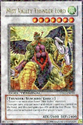 Yugioh! LP Mist Valley Thunder Lord - DT02-EN090 - Ultra Rare - Duel Terminal Li