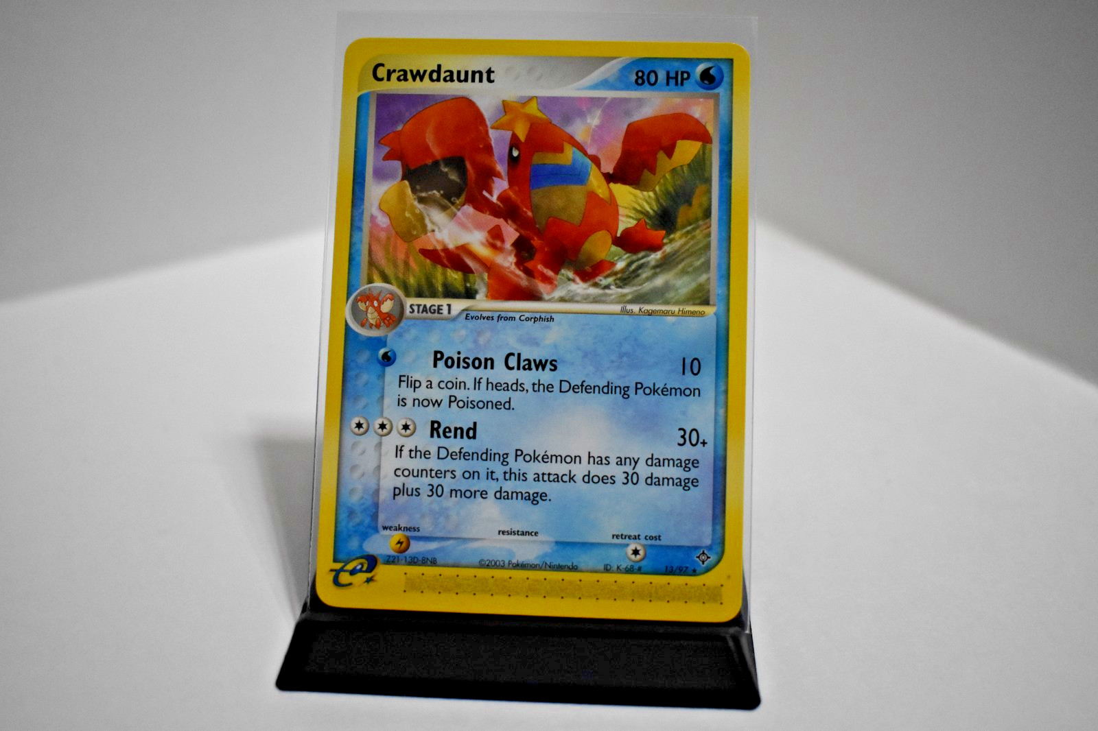 Pokémon TCG - Crawdaunt 13/97 Dragon - NM