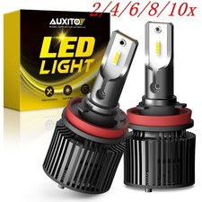 2/4X H11 LED Headlight Low Beam Bulb 36000LM Bright 6000K White Replace Halogen