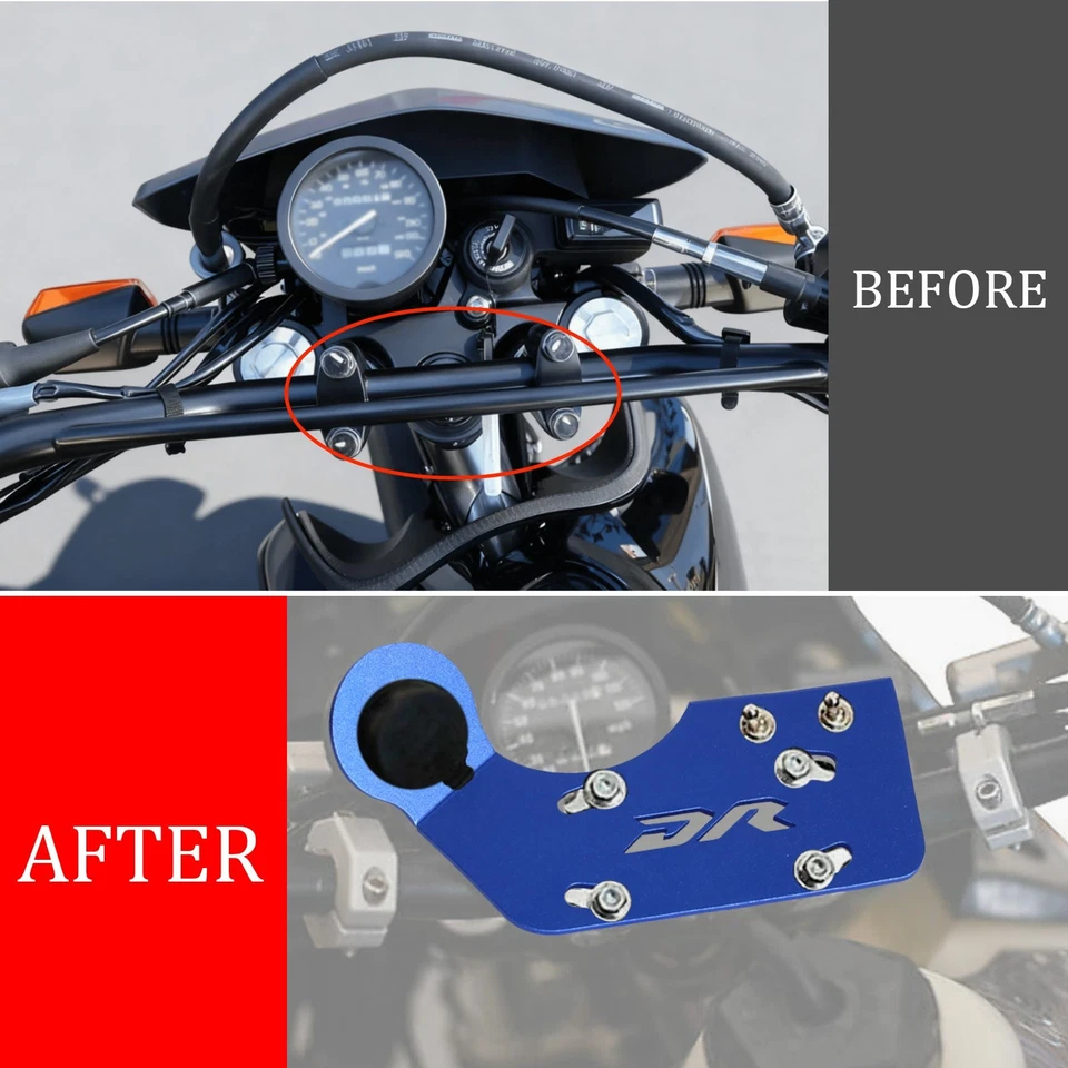 PROTETOR DE CAPA PROTETORA NUA PAINEL FRONTAL DE ALUMÍNIO PARA SUZUKI DR650S DR650SE - Imagem 2 de 4