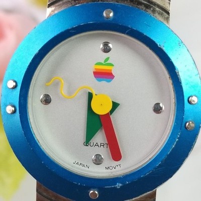 最終値下げ！AppleWatch Mac OS レインボーロゴ 時計 美品 Working] Apple Watch Novelty Computer Rainbow Logo Mac OS