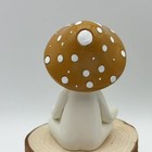 Meditation Fungi Figurine Polished Finish Meditation Fungi Statue Hand-Painted