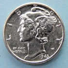 1943-P Mercury Dime Full Bands - Lustrous - BU GEM - High MS Grade