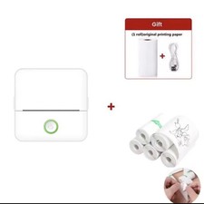 Mini Imprimante Portable Thermique  Sans Encre Photos Notes Mémo Stickers