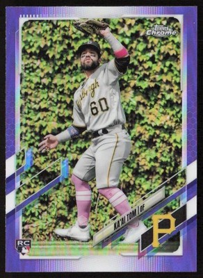 2021 Topps Chrome Update Purple Refractor Ka'ai Tom #USC7 Rookie Pirates