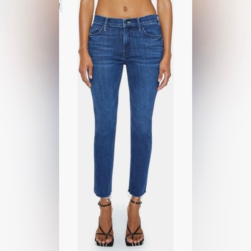 MOTHER The Mid Rise schillernde ankle ausgefranste Jeans schickes Treffen hier Gr. 30 neu mit Etikett - Bild 3 von 13