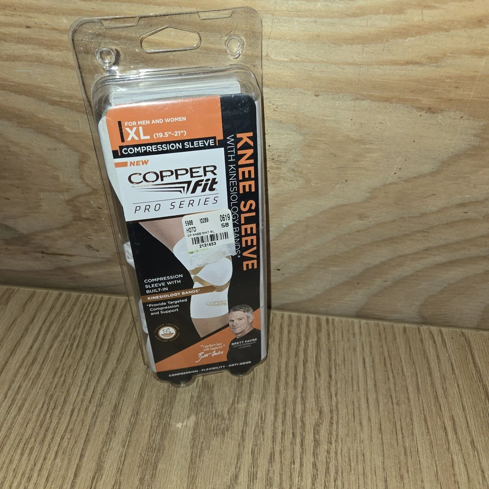 Copper Fit Pro Series Knee Sleeve XL White With The Original Box Nwot - Image 2 of 3