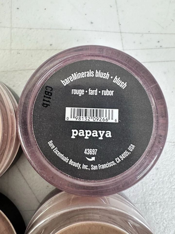 bareMinerals Loose Powder Blush Lot 4 Rare Bare Secret Radiance Papaya Applause - Image 4 of 4