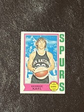 1974-75 Topps George Karl #257 EX-NM San Antonio Spurs Vintage HOF Rookie RC!!