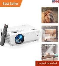 2025 Upgraded Full HD 1080P Mini Projector with Built-in Speakers - Portable ...
