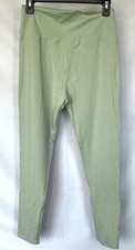 Light Green High-Waisted Leggings-Size L/XL NEW Very Soft, No Pockets