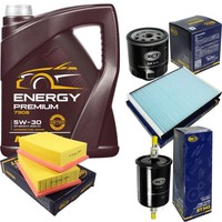 SCT Inspektionspaket 5L Mannol Energy 5W-30 FüR VW Lupo 1.0 1.4 Polo Seat Arosa