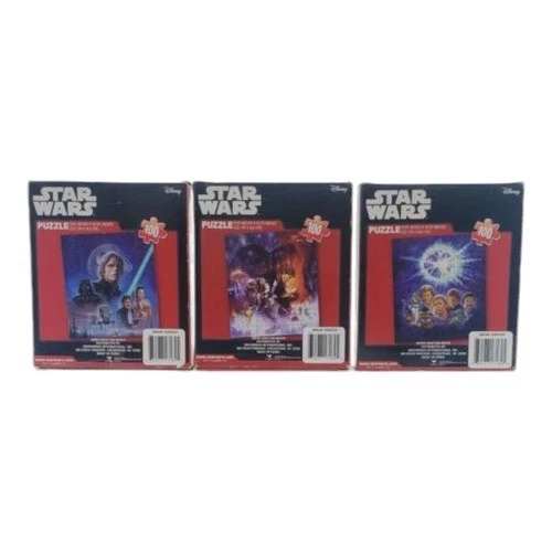 Rompecabezas Disney Starwars Cardinal 100 piezas lote de 3 Foto 2 de 4
