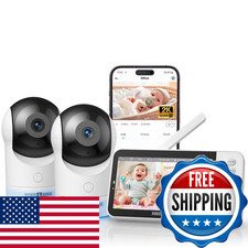 Paris Rh ne Paris Rhne 2K Split-Screen Baby Monitor 5 Smart Video Baby Monitor