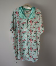 VTG 90s Victoria Secret Gold Label M/L Sleep Shirt Floral Print Short Sleeve