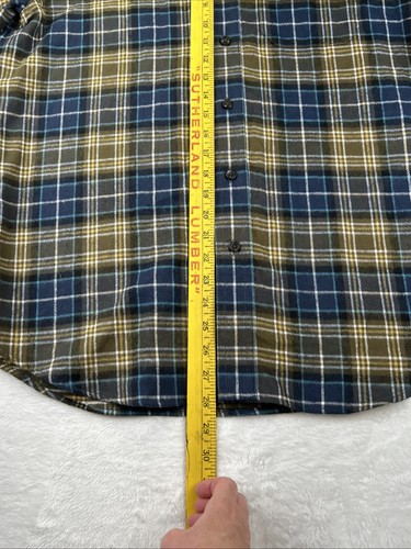 LL Bean Hemd Herren groß kariert Flanell Button Down traditionelle Passform Tasche Baumwolle - Bild 17 von 20
