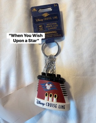 New Disney Cruise Line Ship Plays When Wish Upon a Star Musical Funnel Keychain