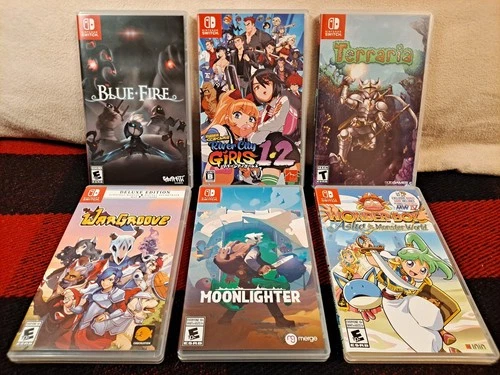 River City Girls 1+2, Wargroove, Terraria, Blue Fire, Moonlight (Nintendo Switch