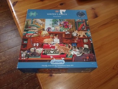 SCHREIBBLOCK VON STEVE READ - GIBSONS 1000-TEILIGES PUZZLE GELIEBT KLEINERE BOX