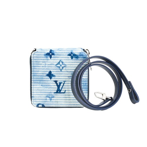 Louis Vuitton Zippy Wallet Bi-fold M80461 Blue 617690