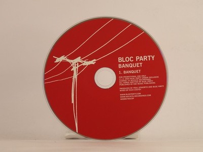 BLOC PARTY BANQUET (PROMO) (K84) 1 Track Promo CD Single including Plastic Sleev