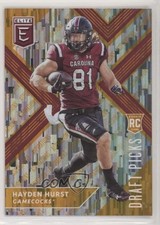 2018 Panini Elite Draft Picks Aspirations Orange Variation Hayden Hurst #118 3wl
