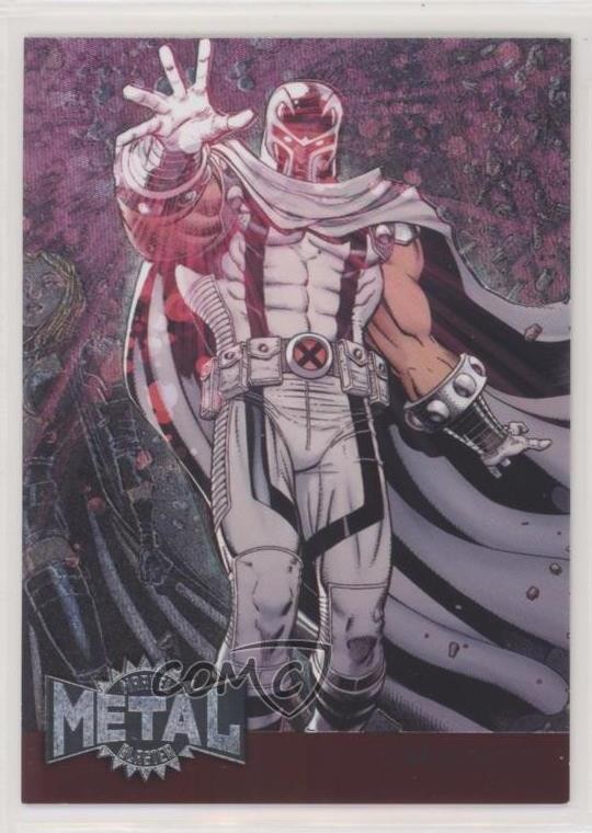 2015 Marvel Fleer Retro 1995 Fleer Metal Blaster Magneto #24 8b4