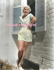JEAN HARLOW #177 BEAUTIFUL COLORIZED PHOTO 11 X 8.5 SHIPS FREE