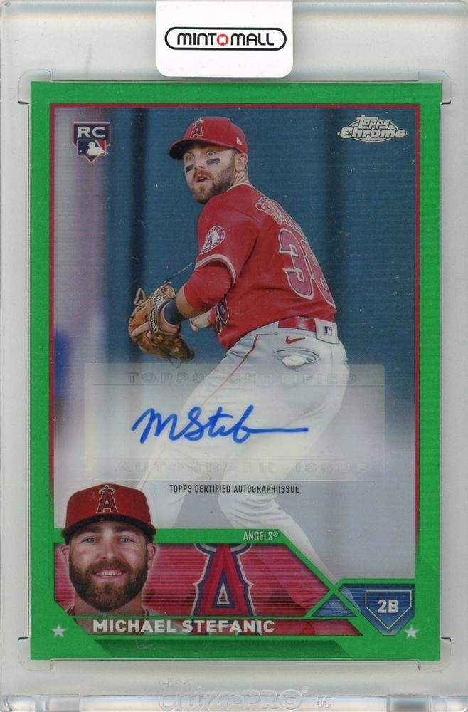 2023 Topps Chrome Michael Stefanic Rookie Auto Ac-Ms 28/99 Los Angeles Angels