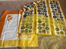 Vintage Vera Neumann Silk Scarf Lot - 3 Yellow Orange Floral Retro Scarves 47