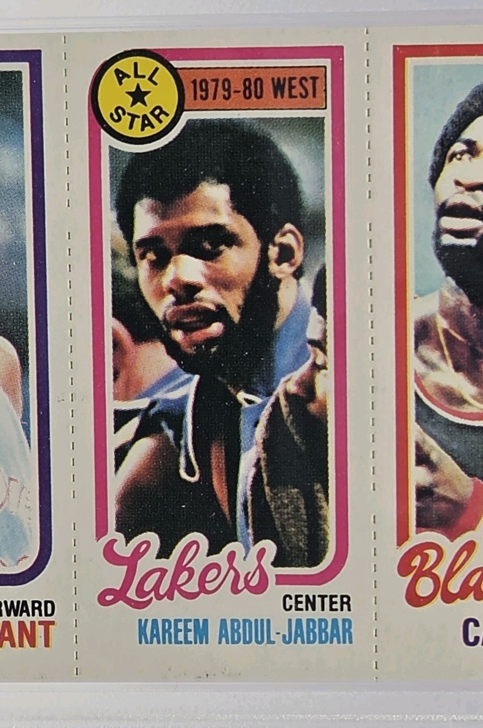  KAREEM ABDUL-JABBAR 1980-81 Topps Bryant, Natt PSA 7 view 3