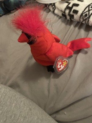 Ty Beanie Babies Mac The Cardinal Plush Toy