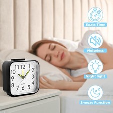  Wecker Seniorenwecker Analog Leise Ohne Ticken Mit Nachtlicht Schlummerfunktion