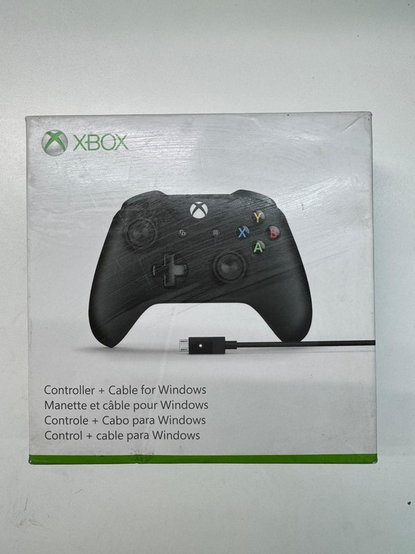 Microsoft Xbox Wireless Controller Black 4N6-00001 w/ PC Cable – Open Box