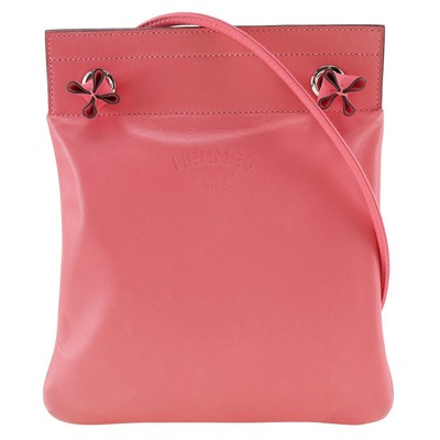 HERMES Aline Mini Shoulder Bag pink Calfskin Women