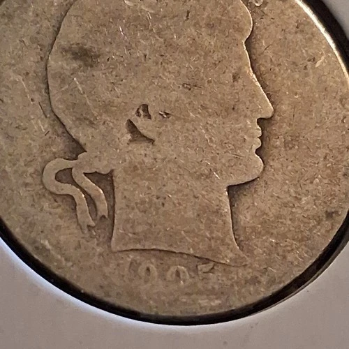 1905 Barber Half Dollar Silver 50C Circulated San Francisco US Coin