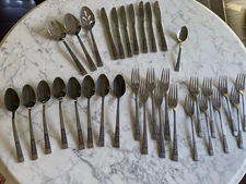 MCM flatware Rogers Stainless Korea silverware Casa Vista 33 pieces