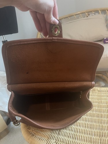 Coach Vintage Willis Tasche handschuhgegerbtes Leder britisch hellbraun 9927 und Schlüsselanhänger - Bild 9 von 15