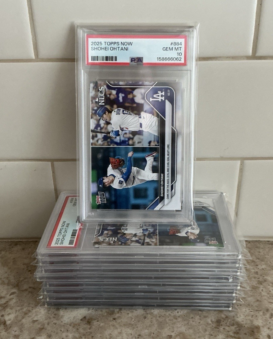 2025 Topps Now #884 Shohei Ohtani LA Dodgers - Game for the Ages - PSA 10