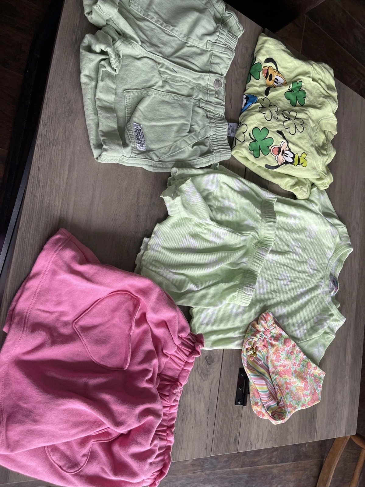G8- Girls Summer Clothing Lot 6pcs Size 7/8 Levis, Bmagical, Disney 365 Kids