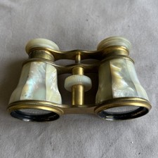Binocolo teatro colore oro madreperla antico lotto lavoro vintage 