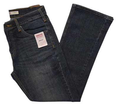 Signature By Levi Strauss & Co #11985 NEW Men's Flex Bootcut Jeans