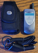 Motorola V60s - Silver and Gray  Verizon  Rare Cellular Flip Phone - Bundled