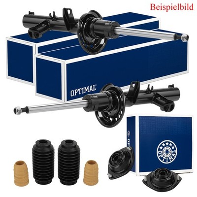 OPTIMAL 2x Stoßdämpfer +Domlager +Staubschutzsatz vorne für Mercedes E-Klasse