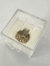 American Airlines AA 30 Year Service Award Pin 3 Diamond Gems Tie Tack Vintage