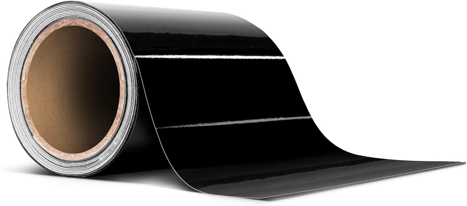 VViViD Black Gloss Air-Release Adhesive Vinyl Tape Roll (3 3 x 20ft,