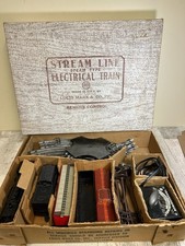 Louis Marx Co Stream Line Steam Type O Gauge Electrical Train Set w/ Box Works