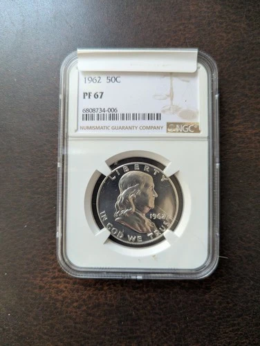 1962 Proof Franklin Half Dollar NGC Pf 67 90% Silver!