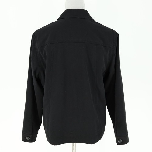 Coldwater Creek Jacket Petites PL LP Black Lined Blazer Loose Fit Pockets - Picture 2 of 16