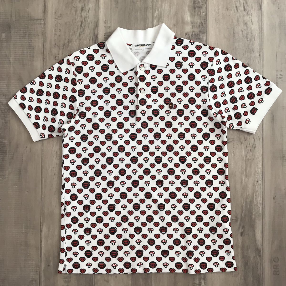 【I796】A BATHING APE BABY MILO ポロシャツ　Lサイズ A BATHING APE - 【入手困難✩BABY MILO A BATHING APE】黄色